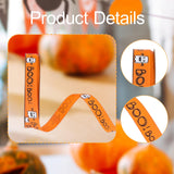 Maxbell Halloween Ribbon Halloween Decoration for Garland Flower Arrangements Crafts Orange