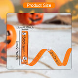 Maxbell Halloween Ribbon Halloween Decoration for Garland Flower Arrangements Crafts Orange