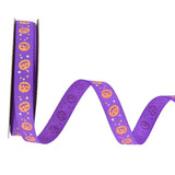 Maxbell Halloween Ribbon Halloween Decoration for Garland Flower Arrangements Crafts Purple