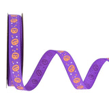 Maxbell Halloween Ribbon Halloween Decoration for Garland Flower Arrangements Crafts Purple