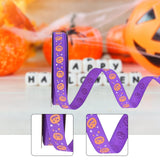 Maxbell Halloween Ribbon Halloween Decoration for Garland Flower Arrangements Crafts Purple