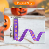 Maxbell Halloween Ribbon Halloween Decoration for Garland Flower Arrangements Crafts Purple