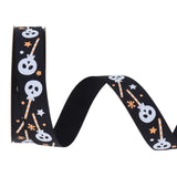 Maxbell Halloween Ribbon Halloween Decoration for Garland Flower Arrangements Crafts Black