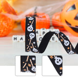 Maxbell Halloween Ribbon Halloween Decoration for Garland Flower Arrangements Crafts Black