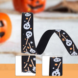 Maxbell Halloween Ribbon Halloween Decoration for Garland Flower Arrangements Crafts Black