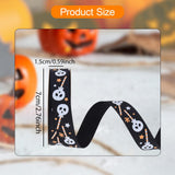 Maxbell Halloween Ribbon Halloween Decoration for Garland Flower Arrangements Crafts Black