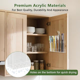 Maxbell Straws Holder for Cabinet Storage Dispenser for Restaurants Cafes Countertop Clear