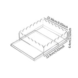 Maxbell Acrylic Tray with Drawer Anti Slip Pad Acrylic Serving Trays for Arts Photos L
