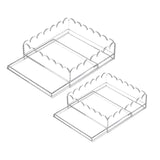Maxbell Acrylic Tray with Drawer Anti Slip Pad Acrylic Serving Trays for Arts Photos L
