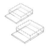 Maxbell Acrylic Tray with Drawer Anti Slip Pad Acrylic Serving Trays for Arts Photos L