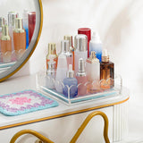 Maxbell Acrylic Tray with Drawer Anti Slip Pad Acrylic Serving Trays for Arts Photos L