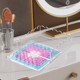 Maxbell Acrylic Tray with Drawer Anti Slip Pad Acrylic Serving Trays for Arts Photos M