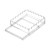 Maxbell Acrylic Tray with Drawer Anti Slip Pad Acrylic Serving Trays for Arts Photos M