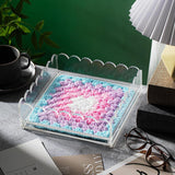 Maxbell Acrylic Tray with Drawer Anti Slip Pad Acrylic Serving Trays for Arts Photos M