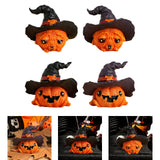Maxbell Halloween Pumpkin Decoration Photo Props for Kitchen Living Room Dining Room Black 7.2x6x6.3cm