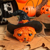Maxbell Halloween Pumpkin Decoration Photo Props for Kitchen Living Room Dining Room Black 7.2x6x6.3cm