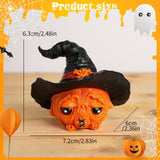 Maxbell Halloween Pumpkin Decoration Photo Props for Kitchen Living Room Dining Room Black 7.2x6x6.3cm