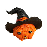 Maxbell Halloween Pumpkin Decoration Photo Props for Kitchen Living Room Dining Room Black 7.2x6x6.3cm