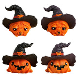 Maxbell Halloween Pumpkin Decoration Photo Props for Kitchen Living Room Dining Room Black 7.2x6x6.3cm