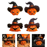 Maxbell Halloween Pumpkin Decoration Photo Props for Kitchen Living Room Dining Room Black 7.2x6x6.3cm