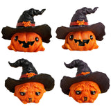 Maxbell Halloween Pumpkin Decoration Photo Props for Kitchen Living Room Dining Room Black 7.2x6x6.3cm