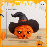 Maxbell Halloween Pumpkin Decoration Photo Props for Kitchen Living Room Dining Room Purple 7.2x6x6.3cm