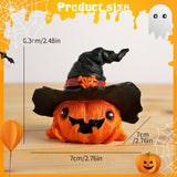 Maxbell Halloween Pumpkin Decoration Photo Props for Kitchen Living Room Dining Room Black 7x7x6.3cm