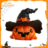 Maxbell Halloween Pumpkin Decoration Photo Props for Kitchen Living Room Dining Room Black 7x7x6.3cm