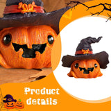 Maxbell Halloween Pumpkin Decoration Photo Props for Kitchen Living Room Dining Room Purple 7x7x6.3cm