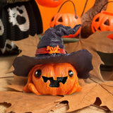 Maxbell Halloween Pumpkin Decoration Photo Props for Kitchen Living Room Dining Room Purple 7x7x6.3cm