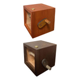 Maxbell Photo Album Flipbook Photobook Rustic Hand Crank for Travel Events Valentine Brown