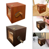 Maxbell Photo Album Flipbook Photobook Rustic Hand Crank for Travel Events Valentine Brown