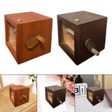 Maxbell Photo Album Flipbook Photobook Rustic Hand Crank for Travel Events Valentine Brown