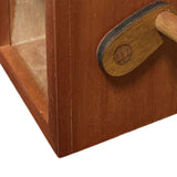 Maxbell Photo Album Flipbook Photobook Rustic Hand Crank for Travel Events Valentine Brown