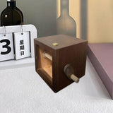 Maxbell Photo Album Flipbook Photobook Rustic Hand Crank for Travel Events Valentine Walnut