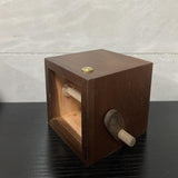 Maxbell Photo Album Flipbook Photobook Rustic Hand Crank for Travel Events Valentine Walnut