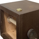 Maxbell Photo Album Flipbook Photobook Rustic Hand Crank for Travel Events Valentine Walnut