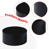 Maxbell Cylinder Pedestal Stands Display Plinth Pillar Acrylic for Doll Jewelry Home Black