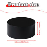 Maxbell Cylinder Pedestal Stands Display Plinth Pillar Acrylic for Doll Jewelry Home Black