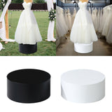 Maxbell Cylinder Pedestal Stands Display Plinth Pillar Acrylic for Doll Jewelry Home Black