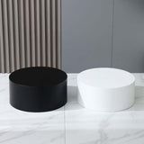 Maxbell Cylinder Pedestal Stands Display Plinth Pillar Acrylic for Doll Jewelry Home Black