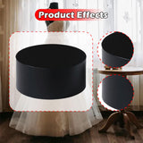 Maxbell Cylinder Pedestal Stands Display Plinth Pillar Acrylic for Doll Jewelry Home Black