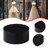 Maxbell Cylinder Pedestal Stands Display Plinth Pillar Acrylic for Doll Jewelry Home Black