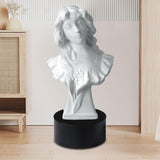 Maxbell Cylinder Pedestal Stands Display Plinth Pillar Acrylic for Doll Jewelry Home Black
