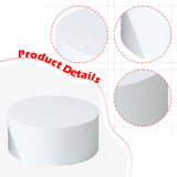 Maxbell Cylinder Pedestal Stands Display Plinth Pillar Acrylic for Doll Jewelry Home White