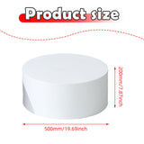 Maxbell Cylinder Pedestal Stands Display Plinth Pillar Acrylic for Doll Jewelry Home White