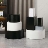 Maxbell Round Mannequin Display Pedestal Stand for Clothing Store Dressing Room Home Black
