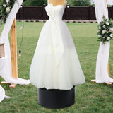 Maxbell Round Mannequin Display Pedestal Stand for Clothing Store Dressing Room Home Black