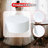 Maxbell Round Mannequin Display Pedestal Stand for Clothing Store Dressing Room Home White