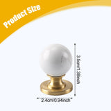 Maxbell Cabinet Drawer Handle Easy Installation Door Handle for Cabinet Kitchen Door 2.4cmx3.5cm